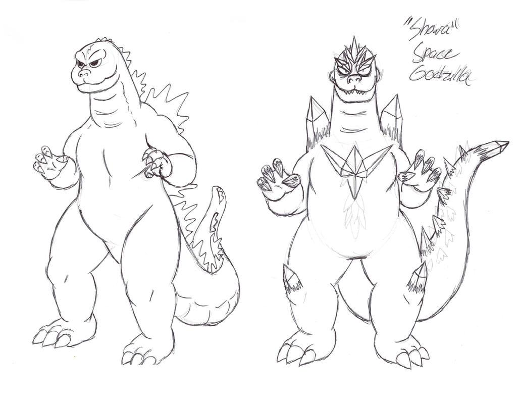 Showa space godzilla by scottrocks on