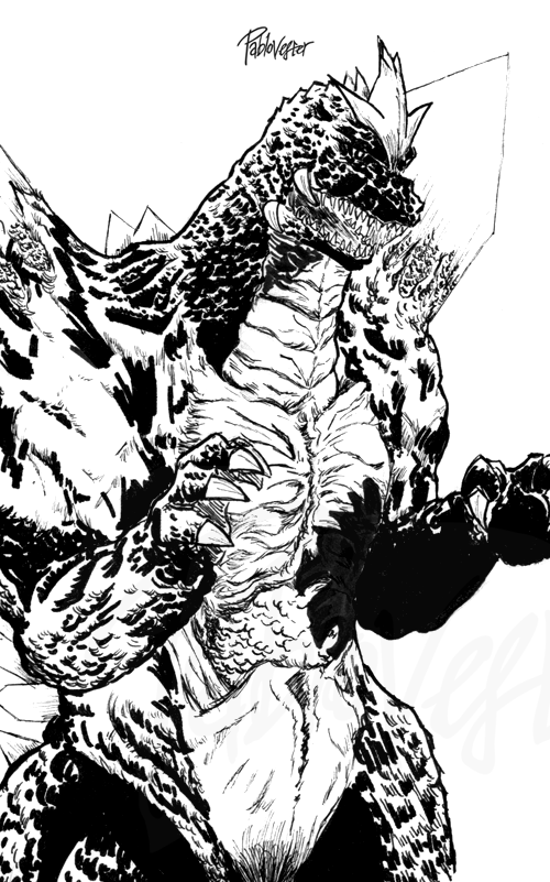 Space godzilla by xdontyoufakeit