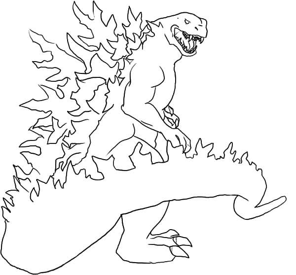 Godzilla coloring pages