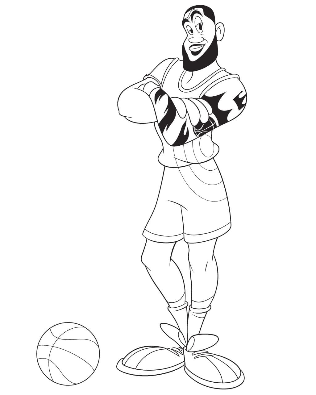 Space jam coloring pages printable for free download