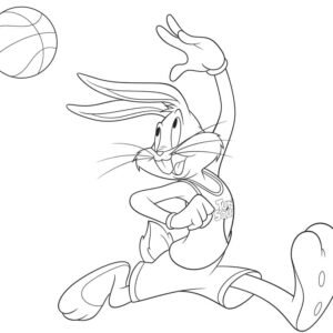 Space jam coloring pages printable for free download