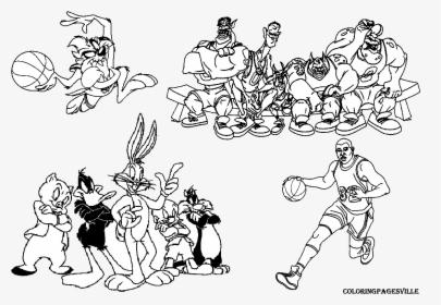 Space jam free coloring pages clip art transparent