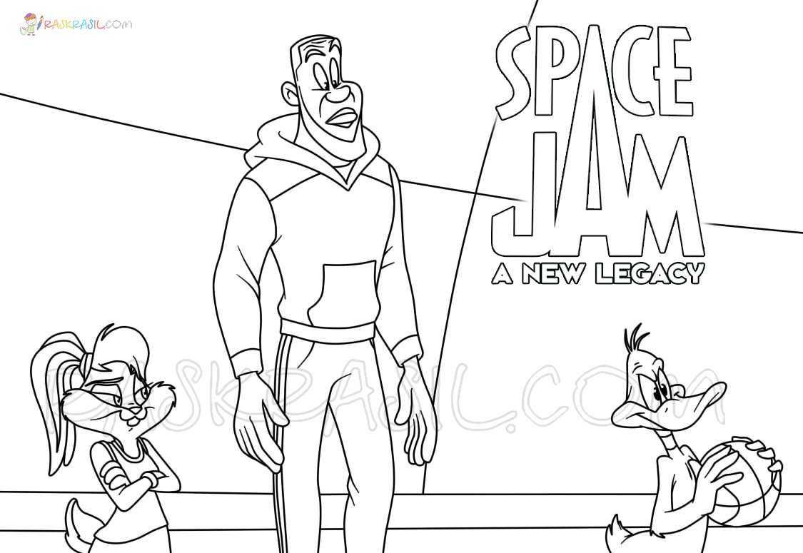 Space jam a new legacy coloring pages new pictures free printable
