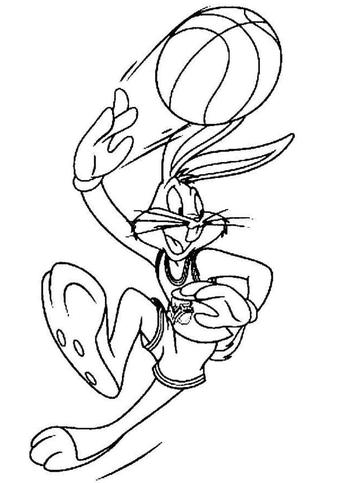 Space jam coloring pages