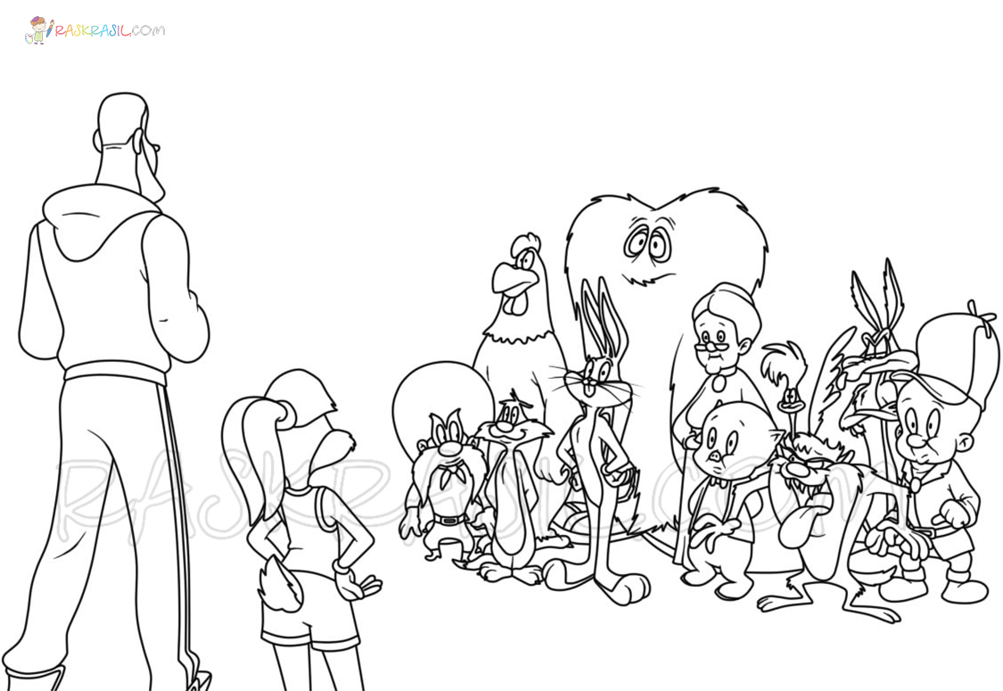 Space jam a new legacy coloring pages new pictures free printable