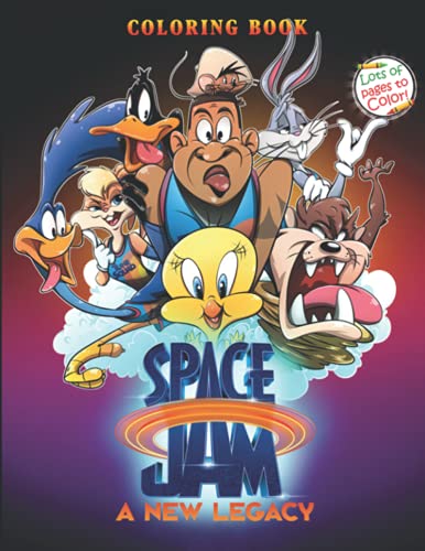 Space jam coloring book a amazing coloring book with many illustrations of space jam for adults and kids to relax and relieve stress by jones