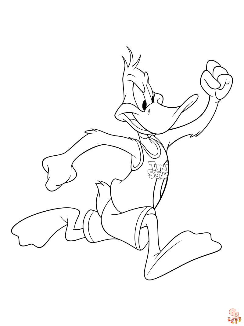 Free printable space jam coloring pages for kids