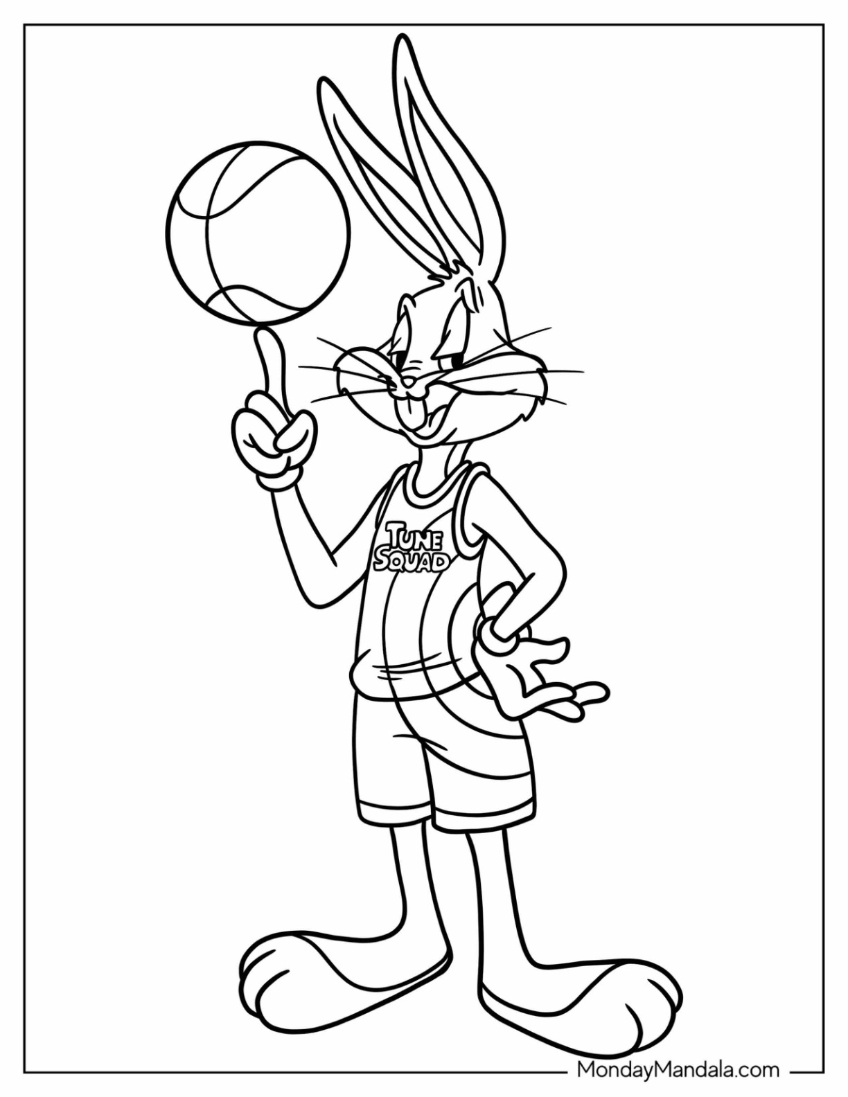 Bugs bunny coloring pages free pdf printables