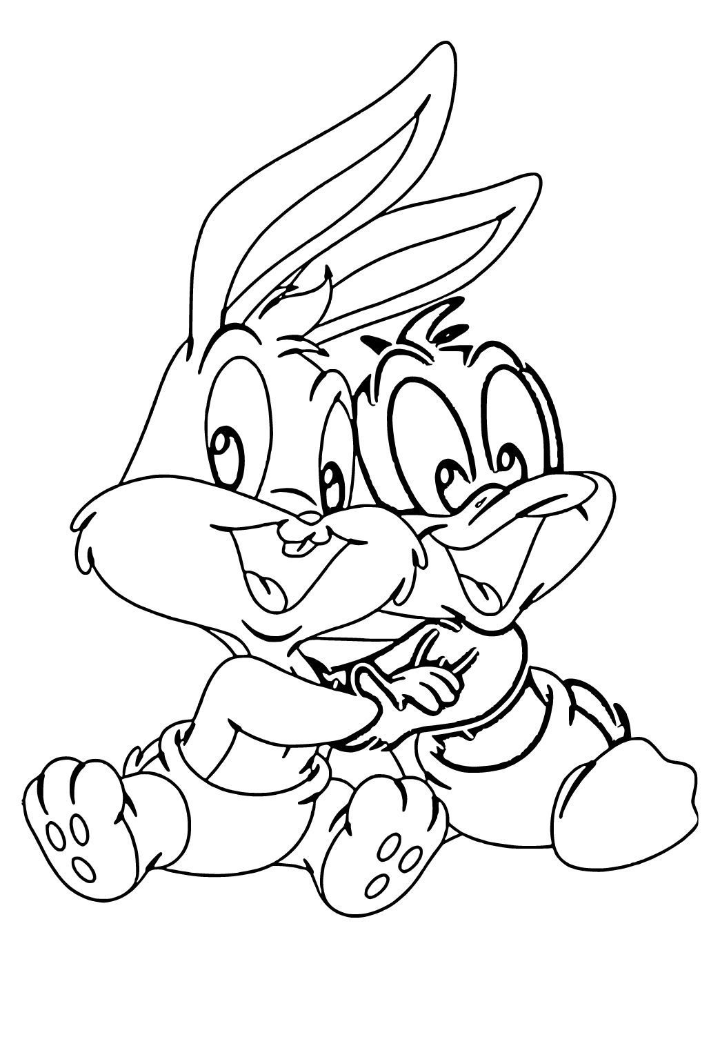 Free printable space jam babies coloring page sheet and picture for adults and kids girls and boys