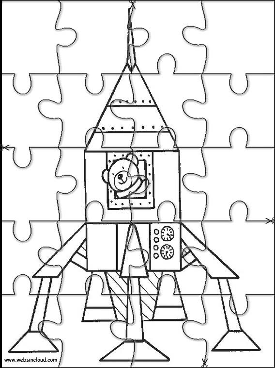 Prtable jigsaw puzzles to cut out for kids space colorg pages puzzles prtable activities for kids space crafts