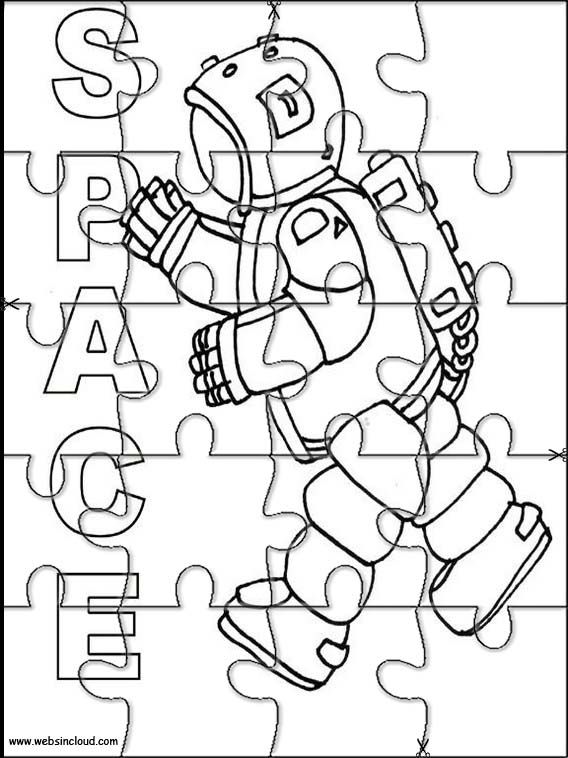 Printable jigsaw puzzles to cut out for kids space coloring pages preschool colors space activities for kids free jigsaw puzzles
