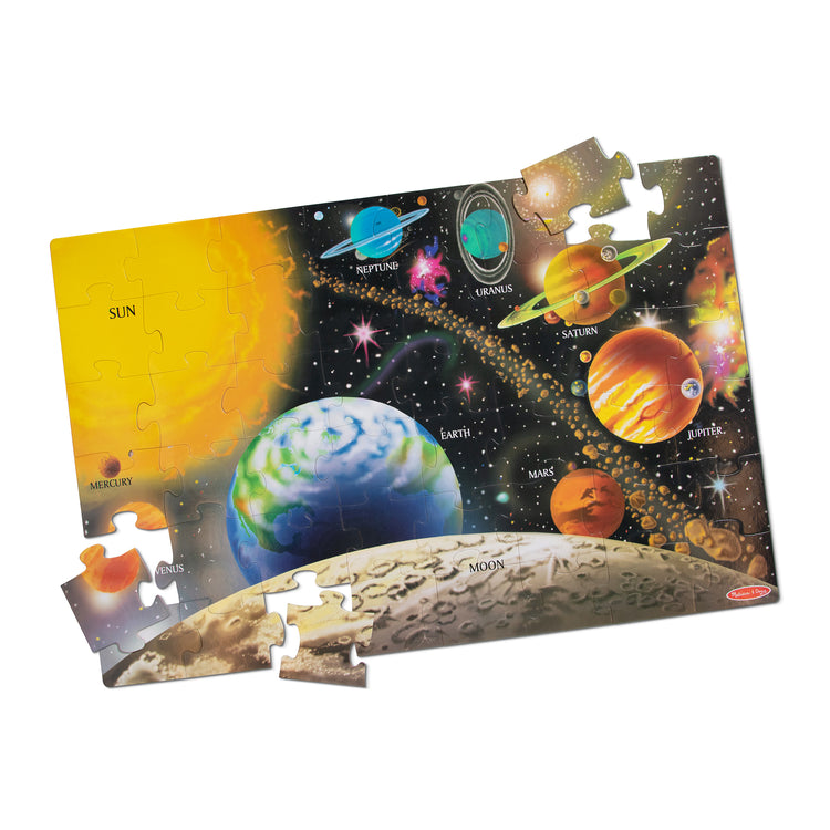 Solar system puzzle space themed puzzle