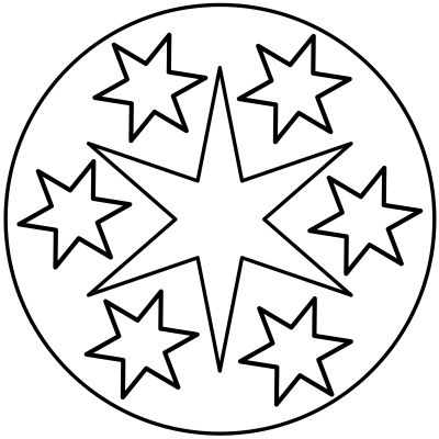 Space mandala coloring page for kids crafts and worksheets for preschooltoddler and kindergarten