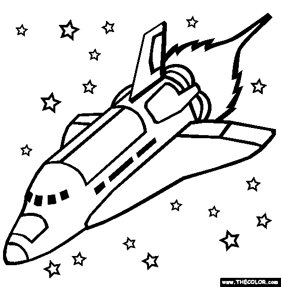 The space shuttle coloring page free the space shuttle online coloring