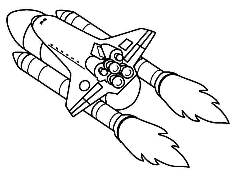 Free coloring page jan space shuttle