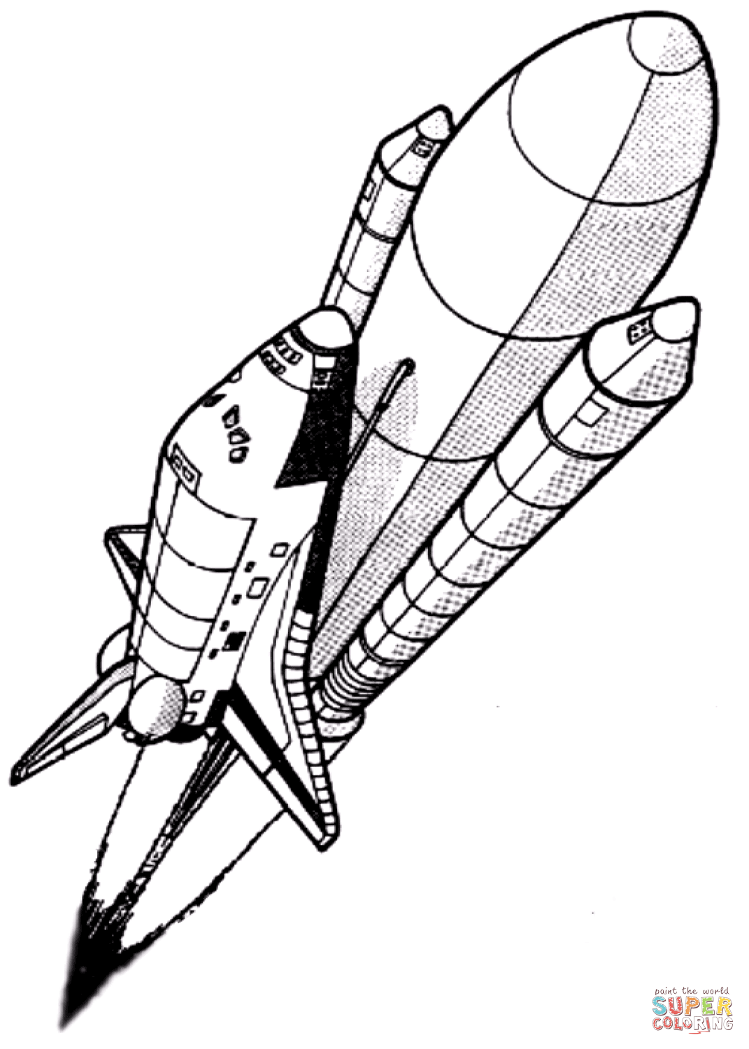 Space shuttle heads into space coloring page free printable coloring pages
