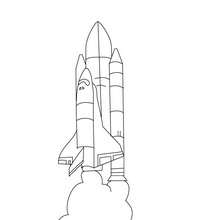 Space shuttle coloring pages