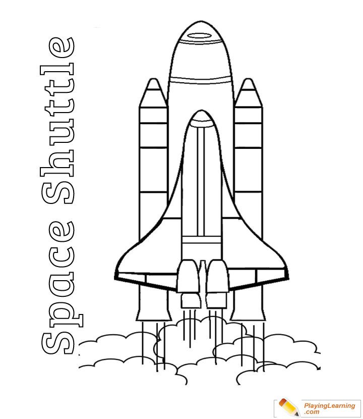 Space shuttle coloring page free space shuttle coloring page