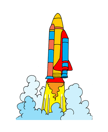 Shuttle launch coloring pages for kids to color and print