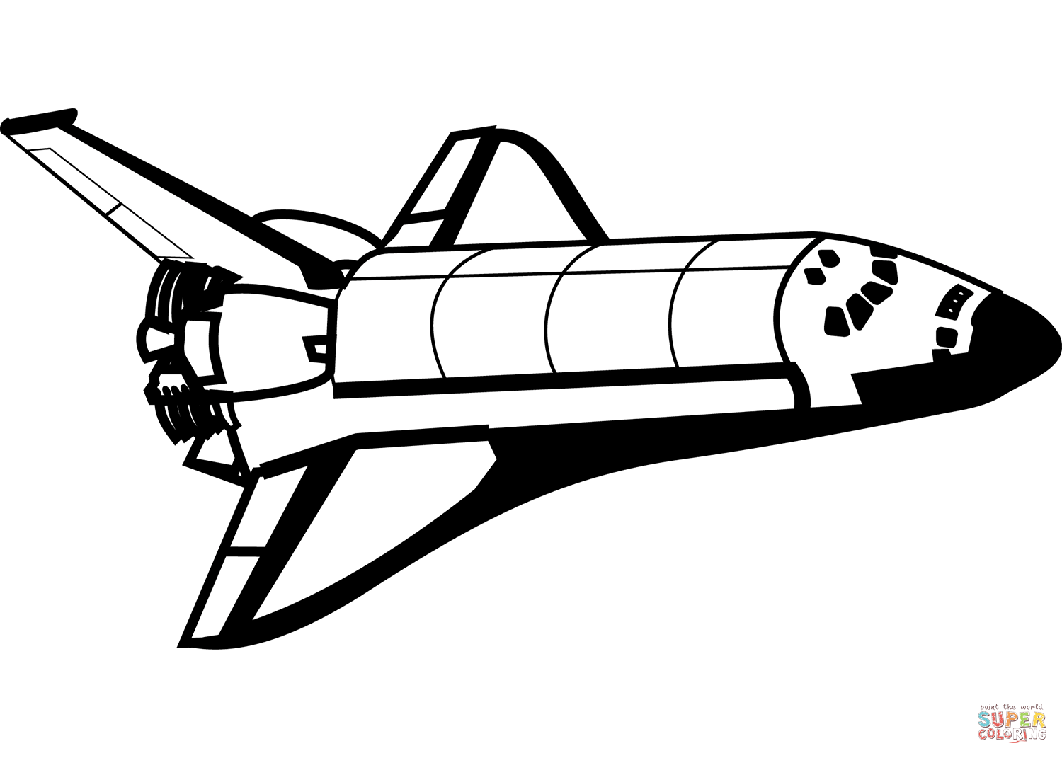 Space shuttle coloring page free printable coloring pages