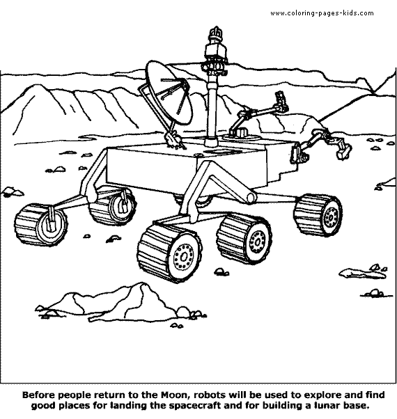 Space shuttle color pages