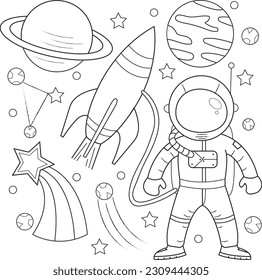 Thousand coloring book spaceship royalty