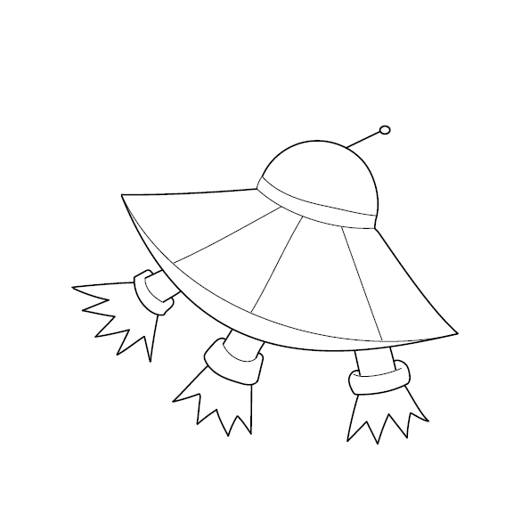 Spaceship colouring picture free colouring book for children â monkey pen store