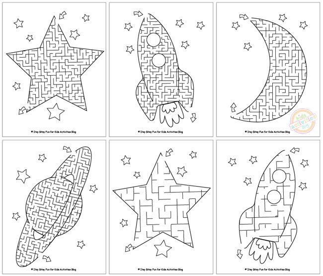 These free printable mazes for kids are out of this world space activities for kids mazes for kids printable printables kids