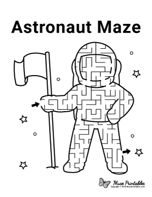 Free printable space mazes