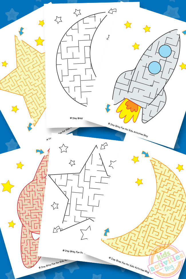 These free printable mazes for kids are out of this world kids activities blog