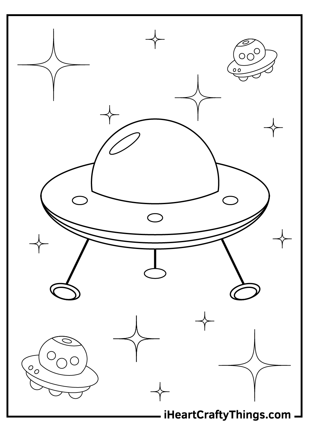Spaceship coloring pages free printables
