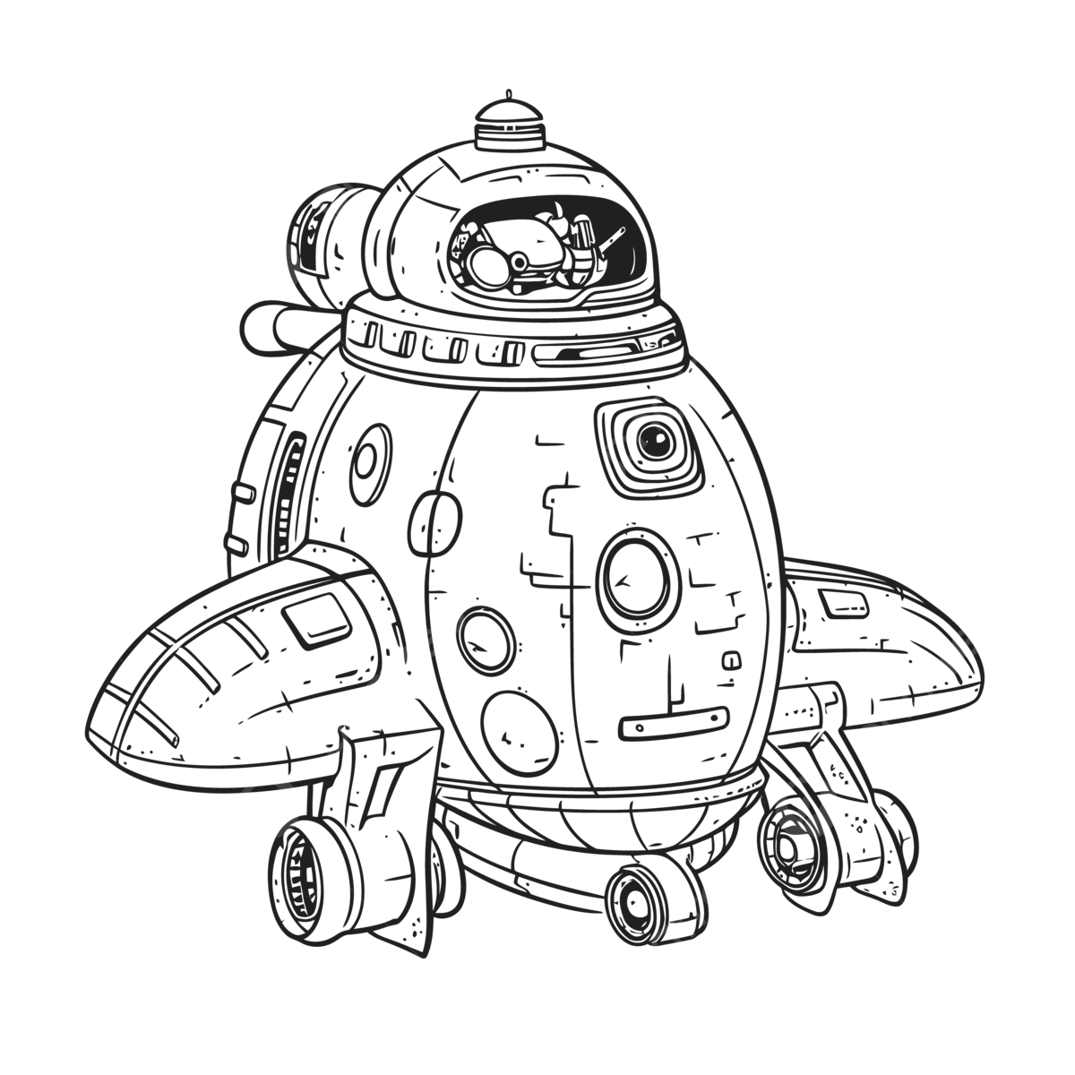 Drawing of a spaceship coloring page outline sketch vector spaceship drawing wing drawing space drawing png and vector with transparent background for free download