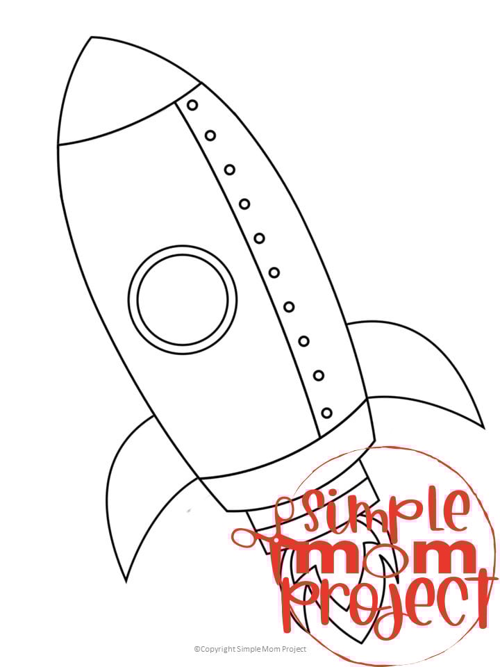 Free printable rocket ship template â simple mom project