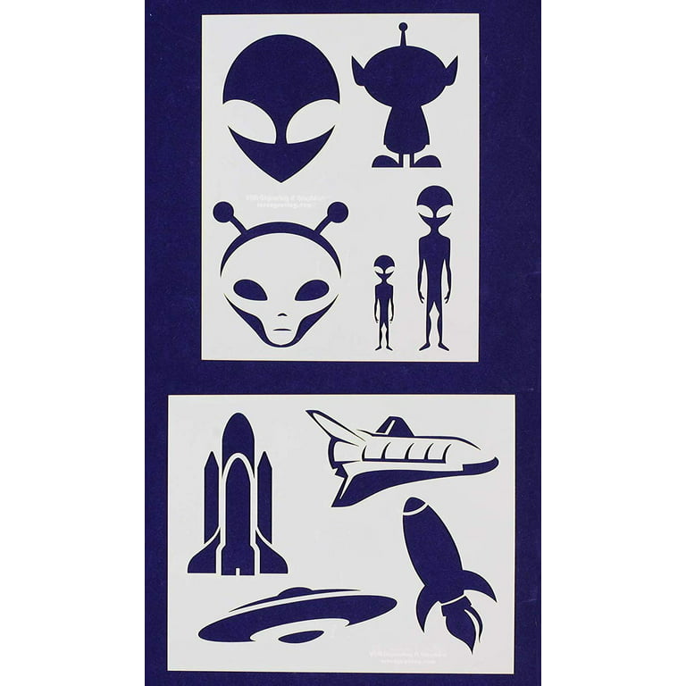 Alienspaceship stencils