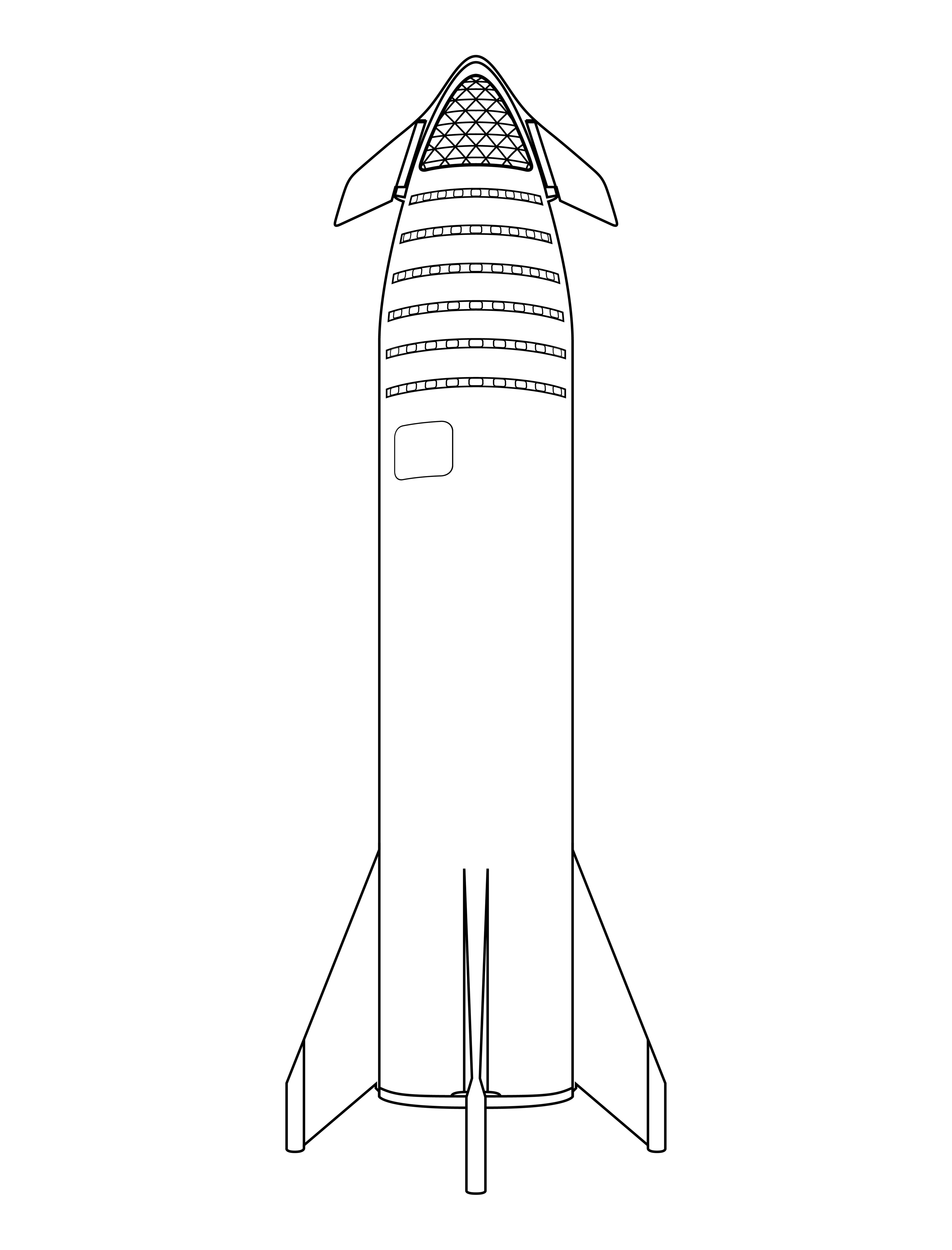 Starship minimal design wip have i missed anything rspacexlounge