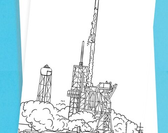 Spacex coloring pages printable colouring sheets digital download elon musk spacex starship starship orbital nasa spaceflight