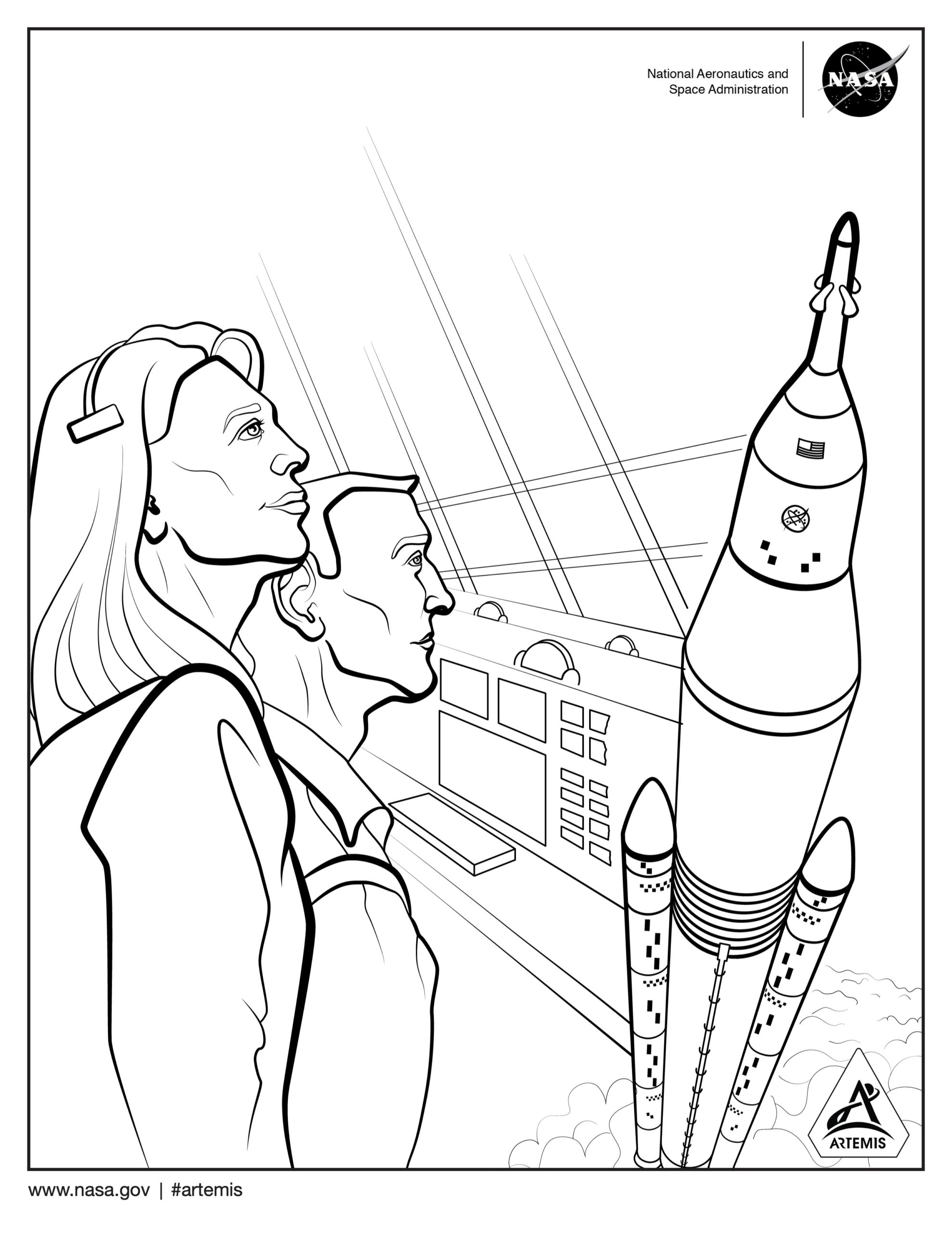 Stay busy with nasas artemis coloring and activity pages