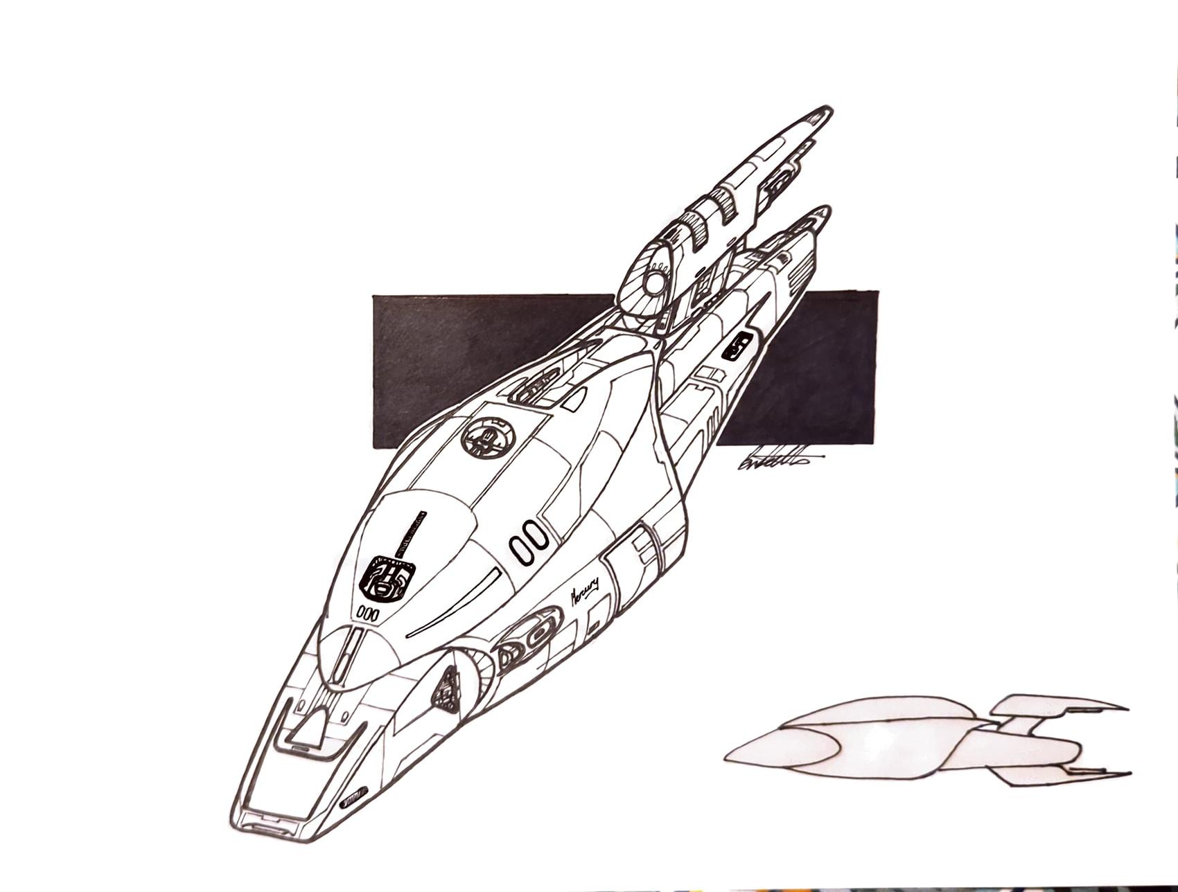 Old drawings rspaceships