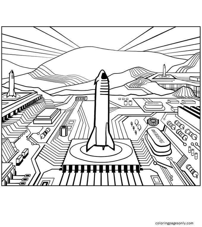 Elon musk free printable coloring page