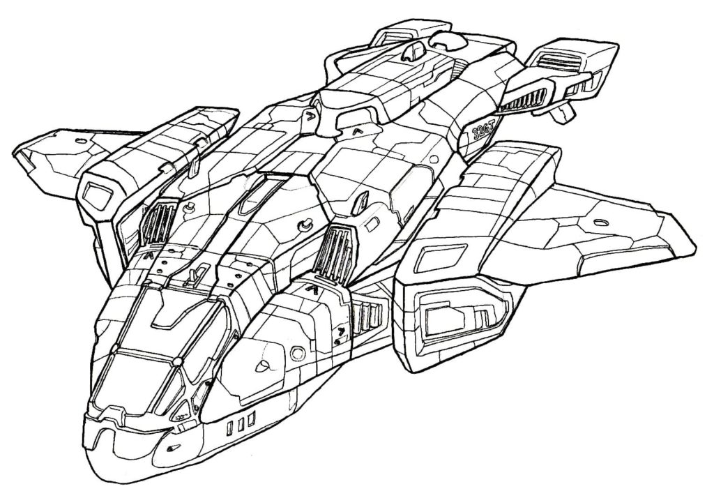 Spaceship coloring pages coloring pages for kids