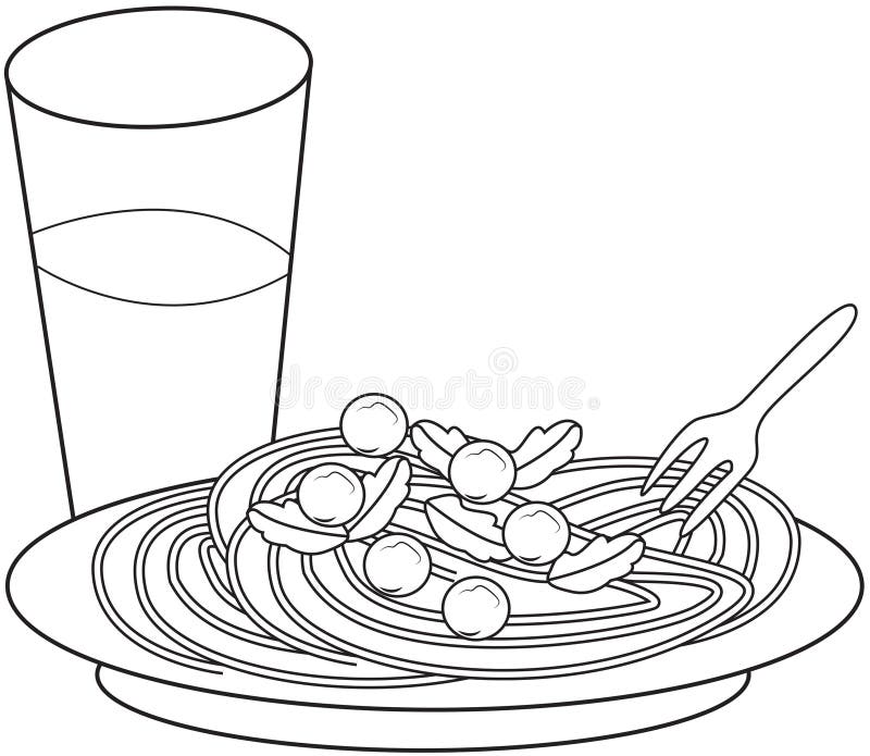 Pasta coloring stock illustrations â pasta coloring stock illustrations vectors clipart