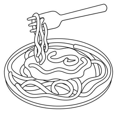 Spaghetti emoji coloring page free printable coloring pages