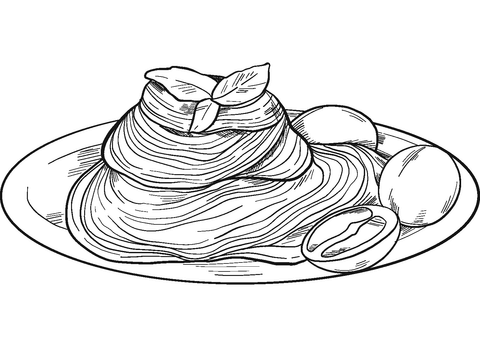 Spaghetti coloring page free printable coloring pages