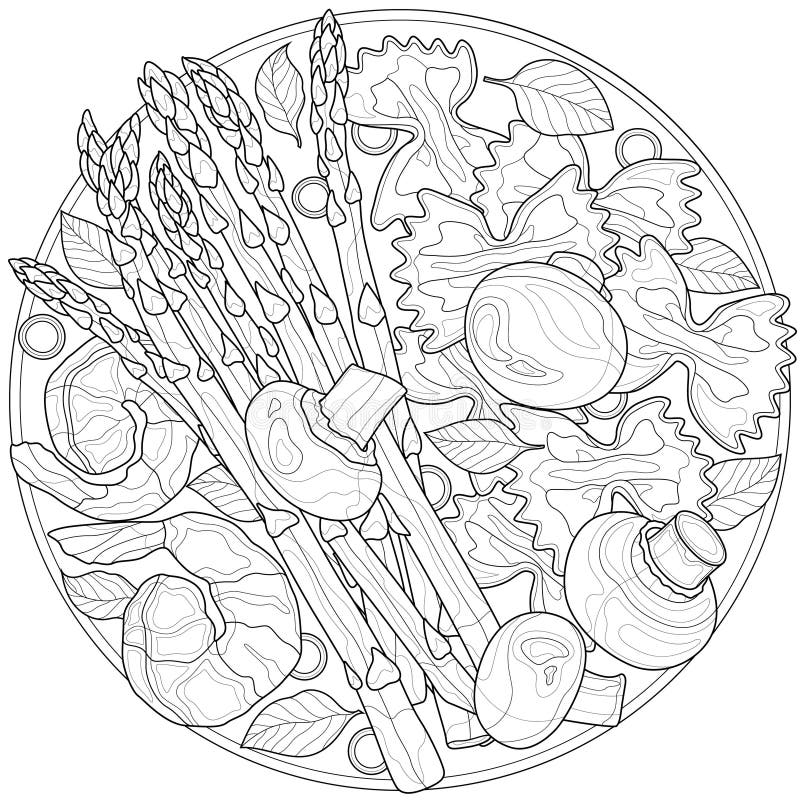 Pasta coloring stock illustrations â pasta coloring stock illustrations vectors clipart