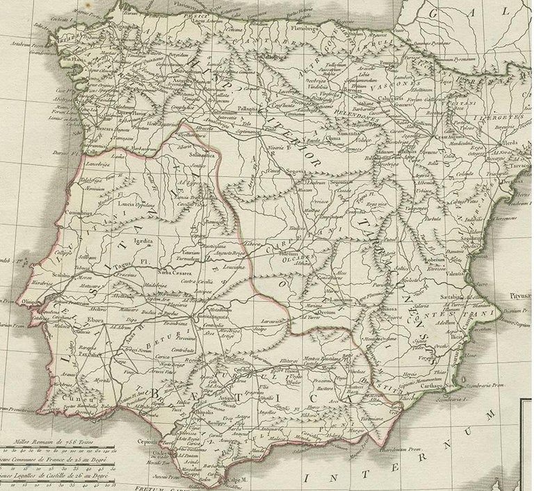 Antique map of spain and portugal by tardieu circa for sale at spagna cartina geografica cartina geografica della spagna cartina geografica spagna