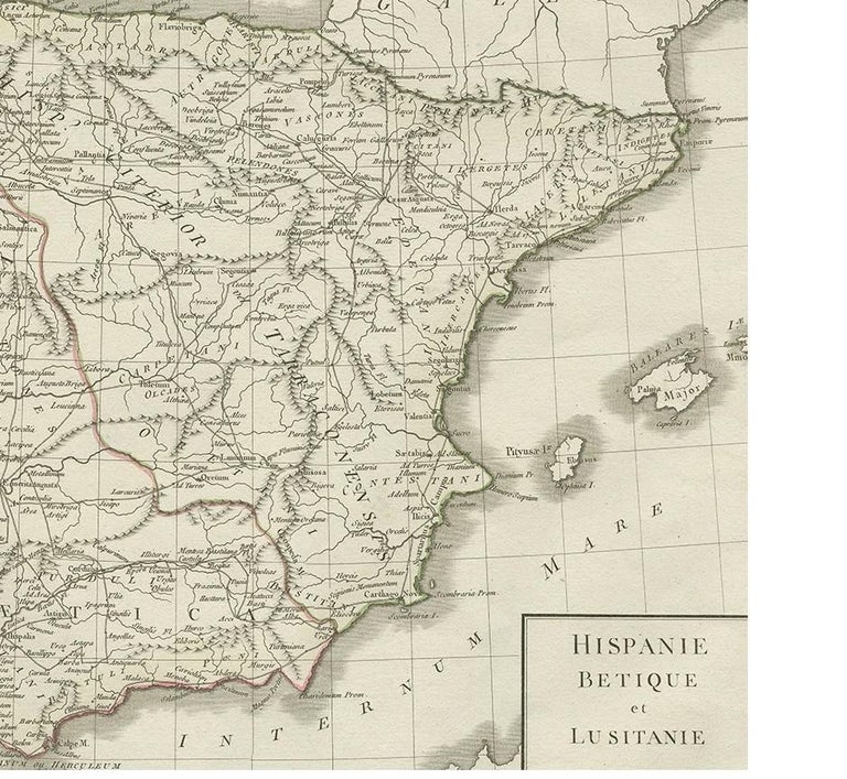 Antique map of spain and portugal by tardieu circa for sale at spagna cartina geografica cartina geografica della spagna cartina geografica spagna