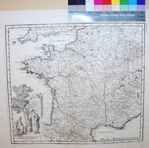 Carta geografica del regno di francia â