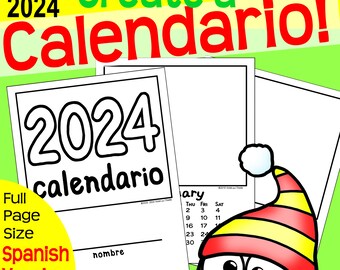 Spanish language calendar calendario parent christmas gift student gift parents monthly printable classroom calendar activity spc instant download