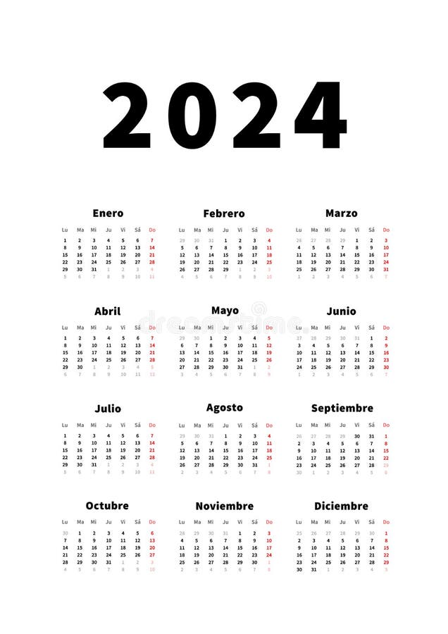 Vertical calendar for with a cute character coloring page for kids week starts on monday isolated vector illustration stock vector