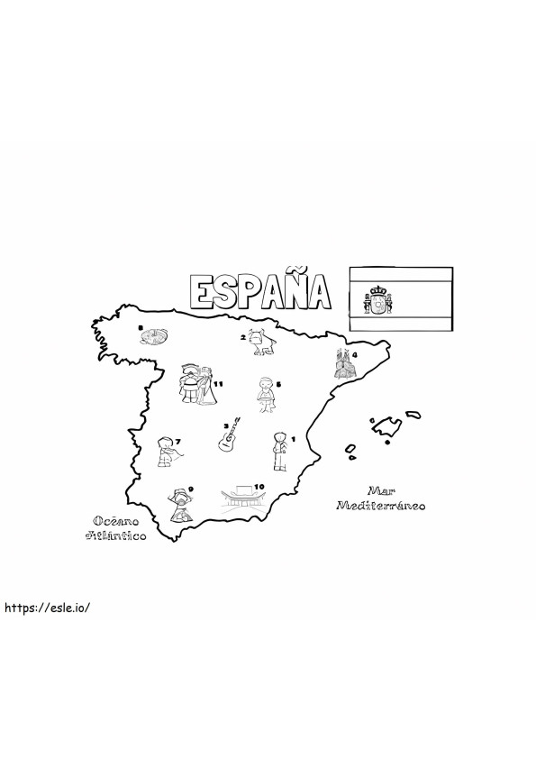 Geography coloring pages